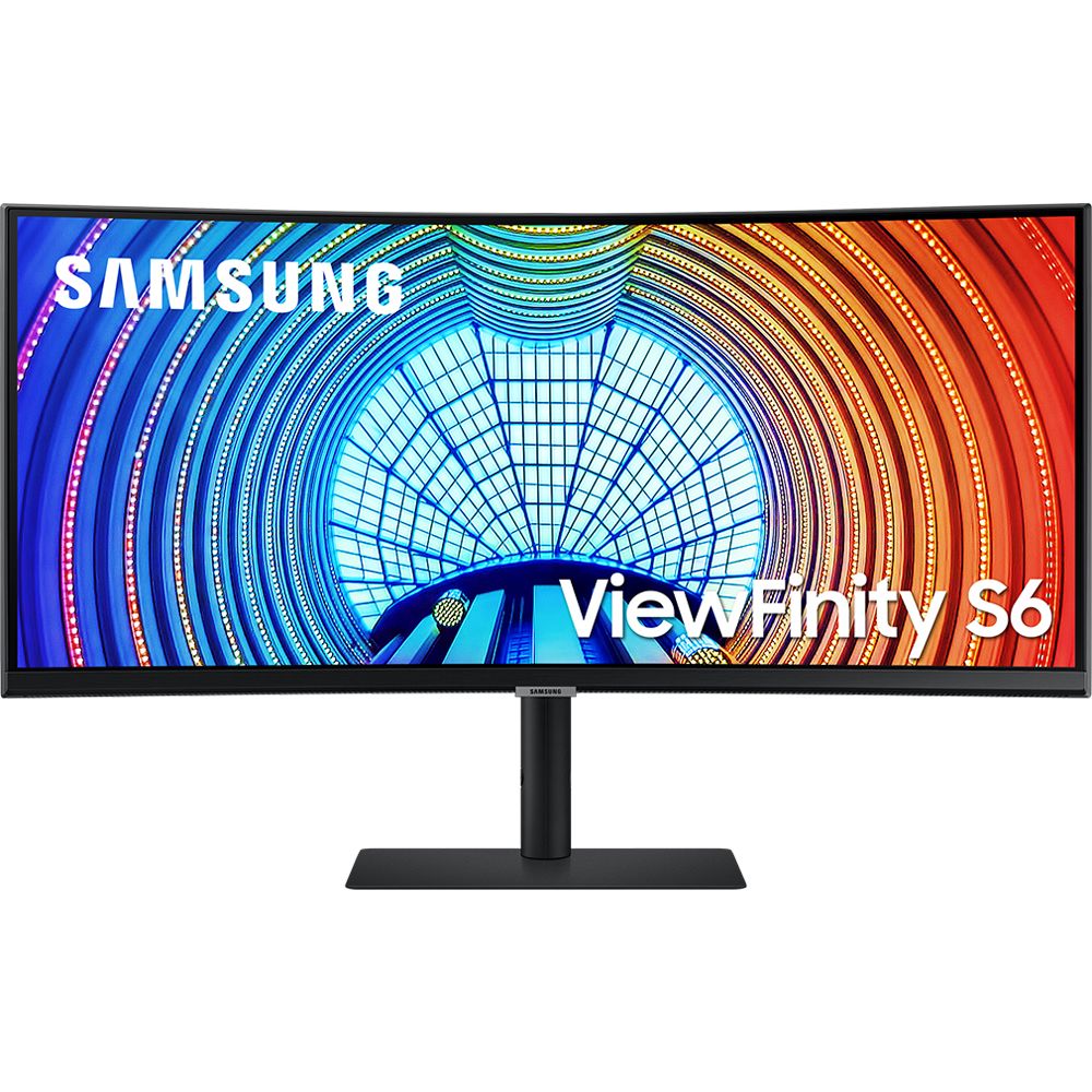 Monitor Samsung ViewFinity S6 LS34A650UB 34" WQHD HDR10 100 Hz Gamer Curvo