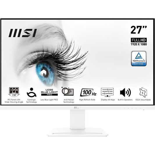 Monitor MSI PRO MP273AW 27" FHD IPS 100 Hz Matte White