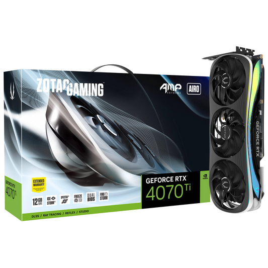 Placa de Video ZOTAC Gaming RTX 4070Ti 12GB GDDR6X AMP Extreme AIRO