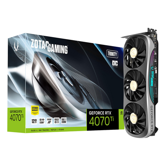 Placa de Video ZOTAC Gaming RTX 4070Ti 12GB GDDR6X Trinity OC