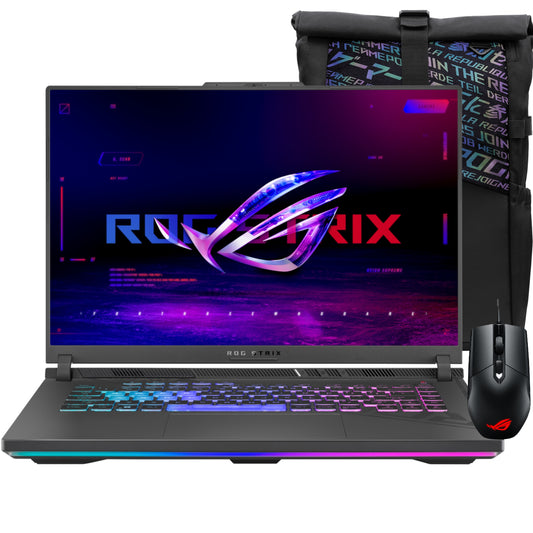 Notebook Asus ROG STRIX G16 G614JIR-N3054W Intel i9-14900HX RTX 4070 8GB (2024) Mochila + Mouse de Regalo!