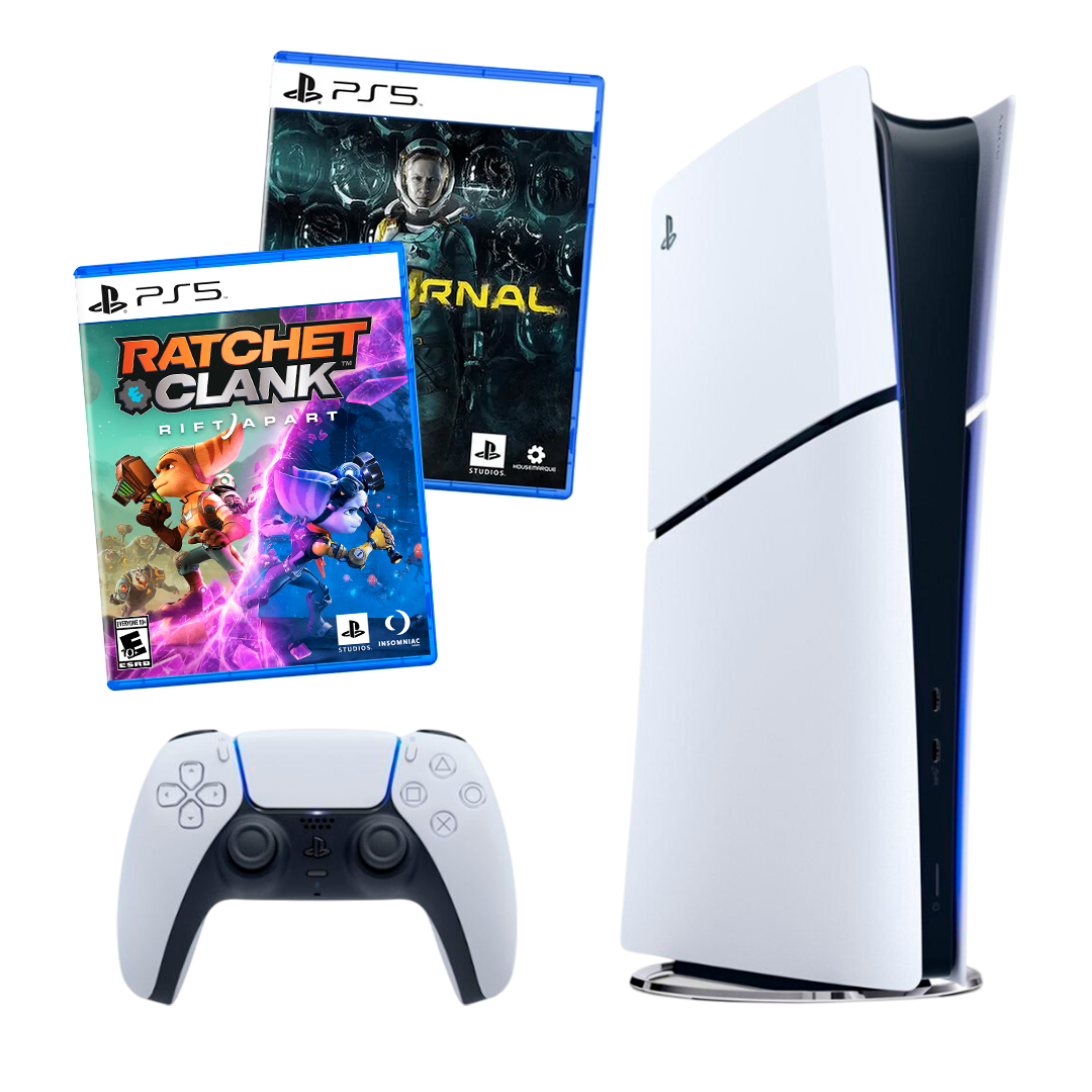 Consola Sony Playstation 5 Slim Digital 1 TB + Juegos Returnal + Ratchet & Clank